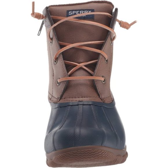 Sperry Women’s Syren Gulf Waterproof Lace Up Duck Boots Tan Navy, Size 10 - Picture 10 of 12